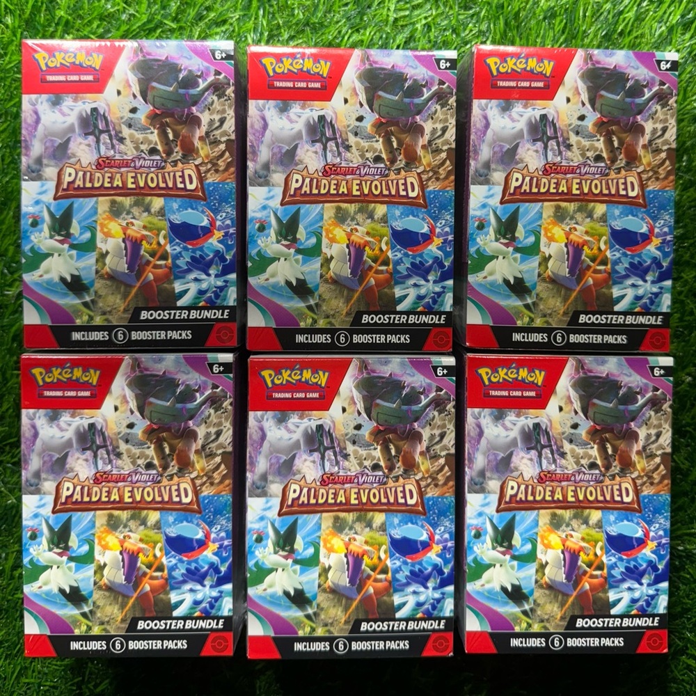 6x 2023 Pokemon Scarlet & Violet ‘Paldea Evolved Booster Bundle’
